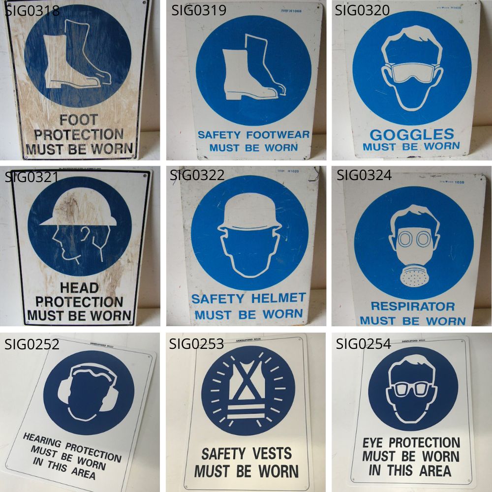 SIGN, Construction - PPS (Small Assorted) 22 x 29.5cm $8.75 & SIG0318 - SIG0324, SIGN, Construction PPS (Large Assorted)